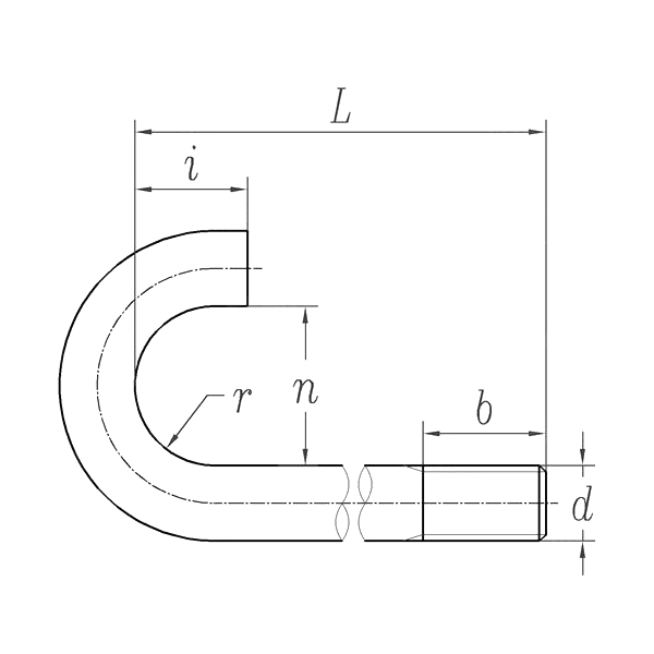 ASME B18.31.5 (HR):2011 J Foundation Anchor Bolt