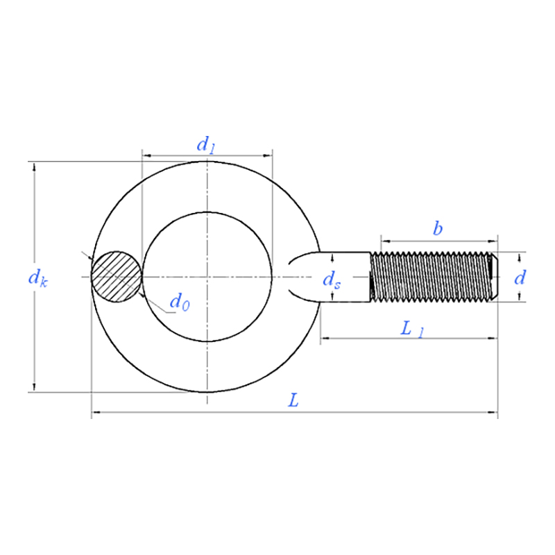 ASME/ANSI B18.15:1985 Type 1 Eye Screw