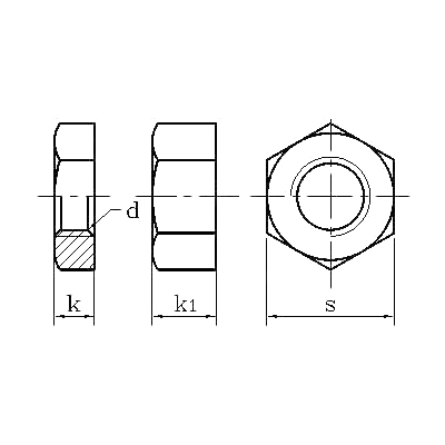 ASME/ANSI B18.2.2 (T9):2010 Heavy Hex Jam Nut and Heavy Thin Hexagon Jam Nut
