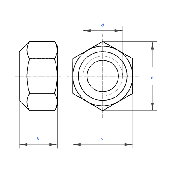ASME B18.16M (hex/metal):2004 Metric Lock Nut