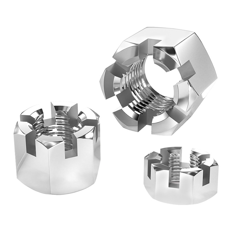 DIN 935-1:2013 Coarse Thread Fine Thread Metric Hexagon Slotted Nut