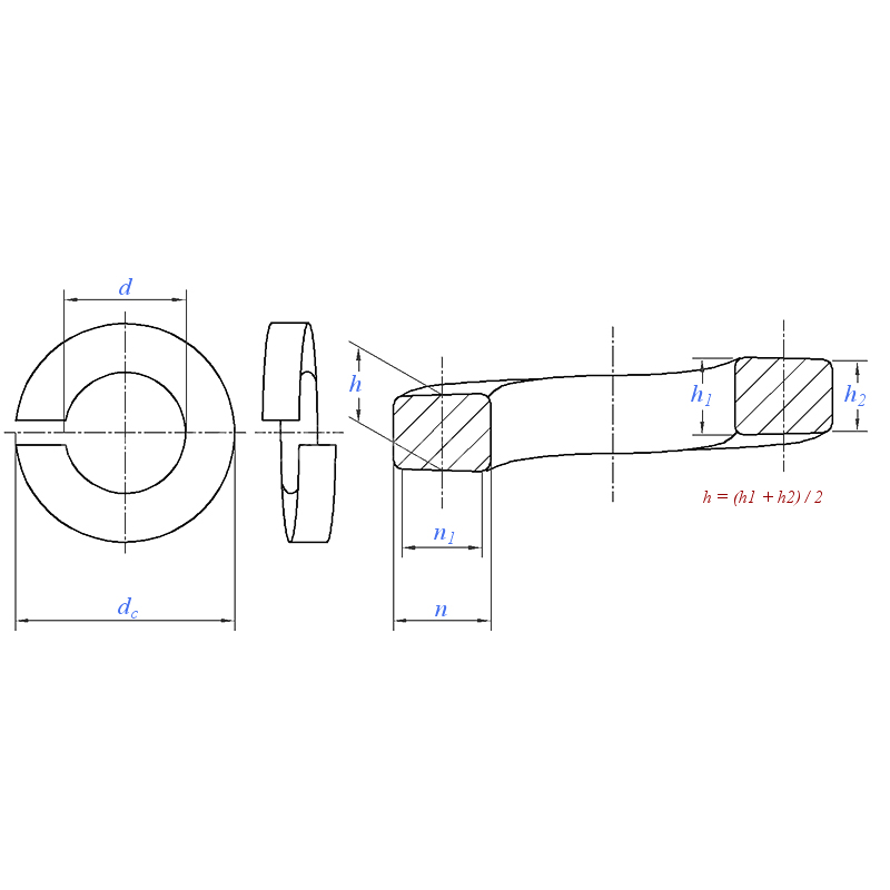 ASME/ANSI B18.21.1 (T2):2009 Heavy Spring Washer