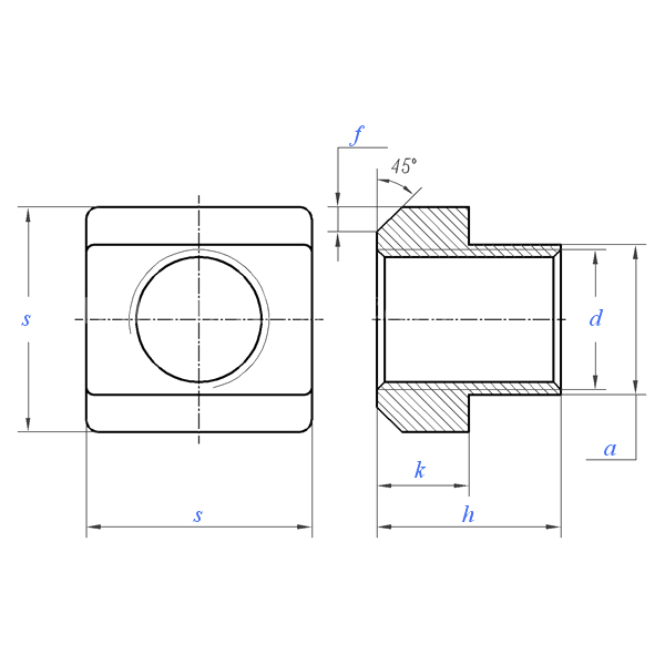 JIS B 1167:2011 T-Slot Nut