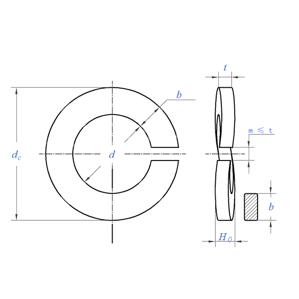 JIS B 1251 (WW/No.3):2018 Wave Spring Washer