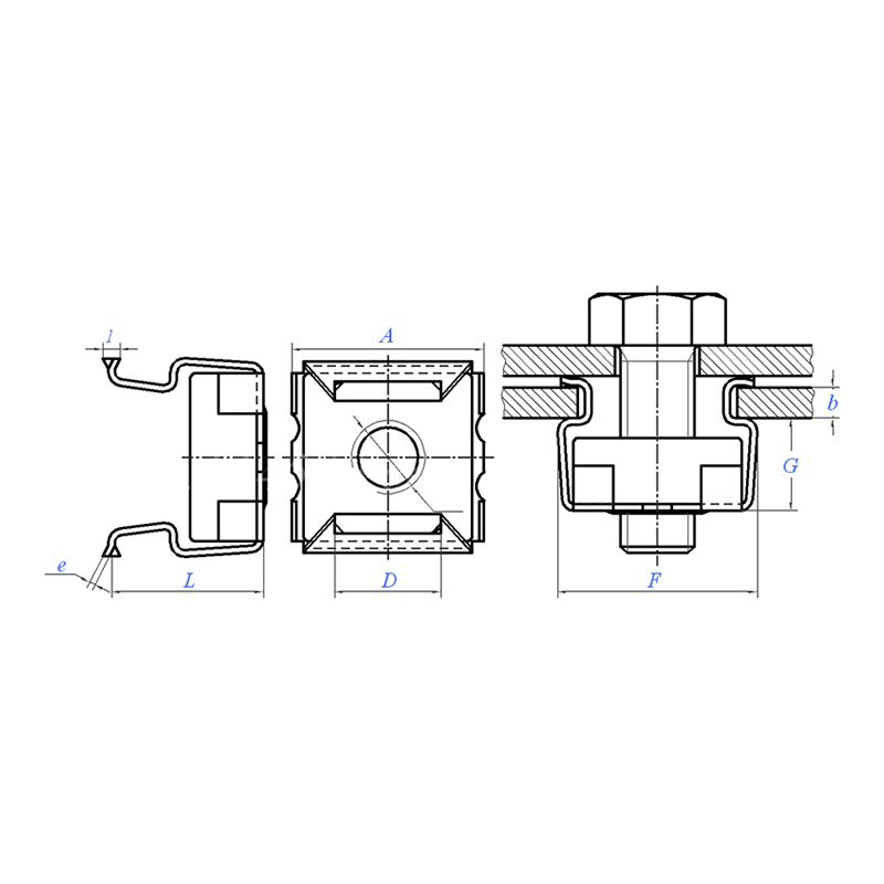 YJT 3032 Combination Clip Nut