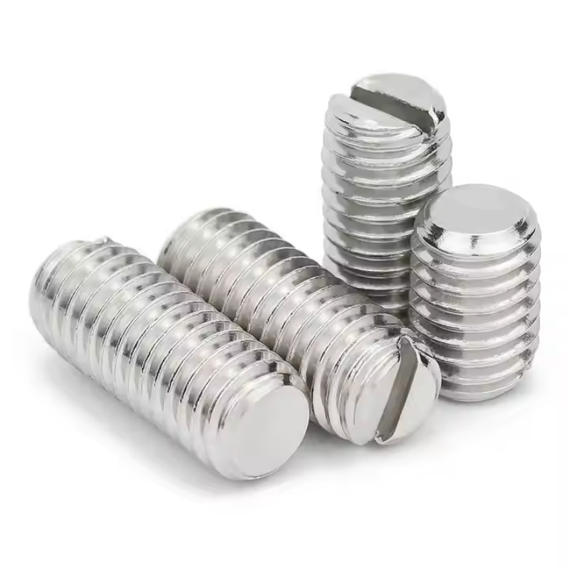 DIN 551:1986 Slotted Flat Point Set Screw