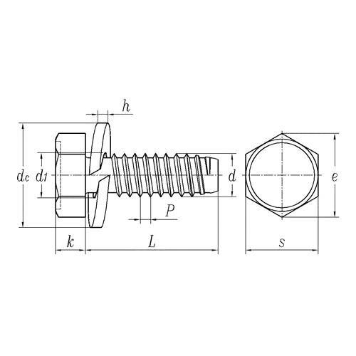 ASME B18.13:2017 Hex Head Spring Washer Assembly