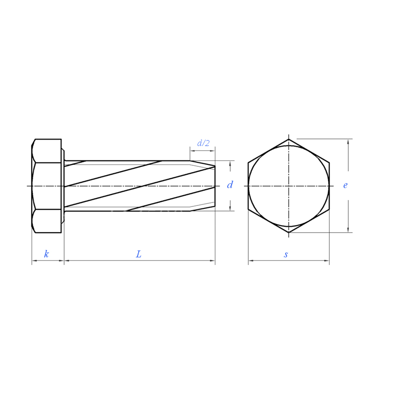 DIN 7513 (A):2016 Hex Head Thread Cutting Screw