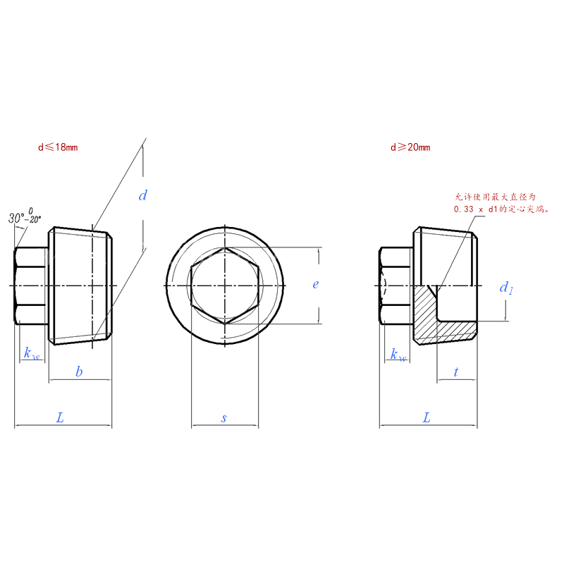 DIN 909:2020 Hex Head Pipe Plug