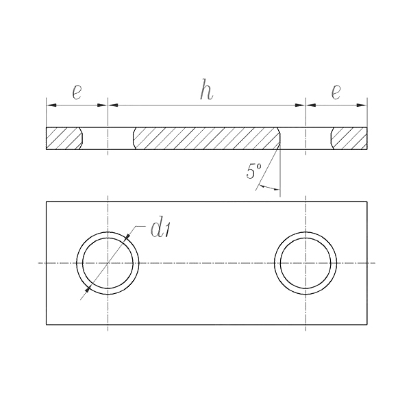 GB/T 17116.3 Equal Diameter Double-Hole Link Plate
